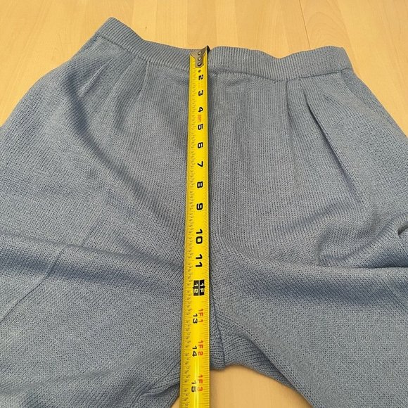 St John Collection by Marie Gray Santana Knit Blue Knit Pants Size 4 Women's - Picture 7 of 7